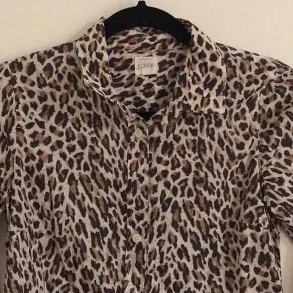 Leopard Print Button Down - Size XS - Picture 2 of 2